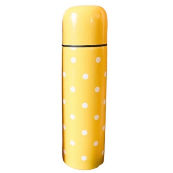 Stainless Steel Insulated Thermos w/ Cup Lid for Hot or Cold Beverages, Yellow - Picture 4 of 6